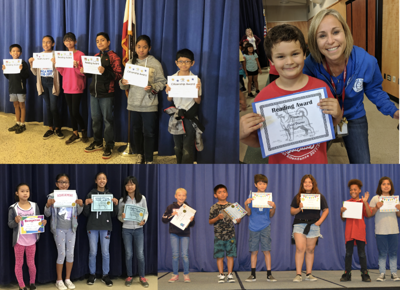 collage of award recipients from different schools