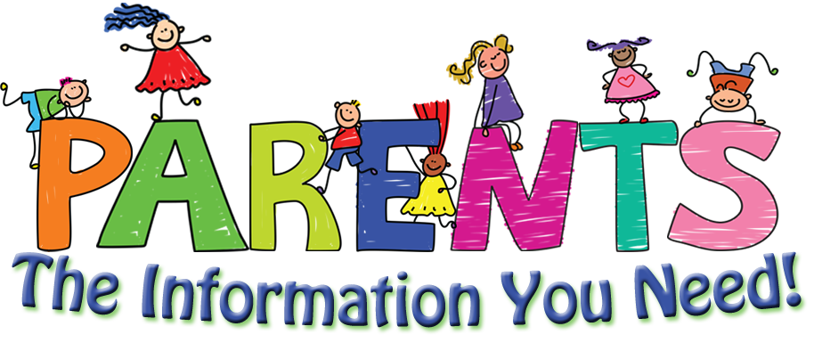 Parents The Information You Need! with images of kids across letters