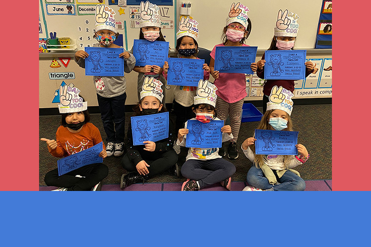 students  with hats
