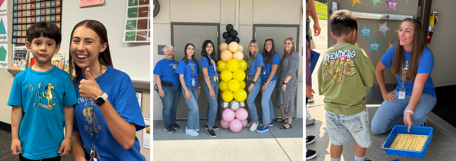 kindergarten students at kindergarten roundup